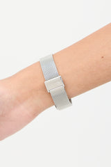 Gucci Silver Stainless Steel & Pearl G-Timeless Watch