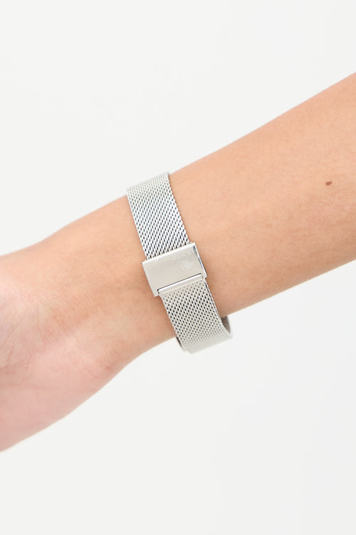 Gucci Silver Stainless Steel & Pearl G-Timeless Watch