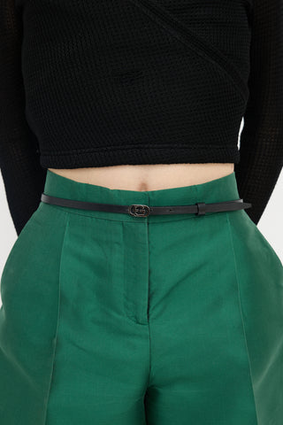 Gucci Leather GG Belt