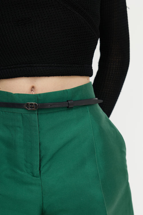Gucci Leather GG Belt
