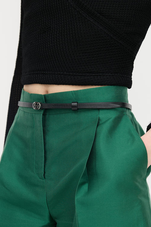 Gucci Leather GG Belt