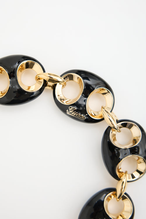 Gucci Spring 2024 Enamelled Marina Chain Neckline