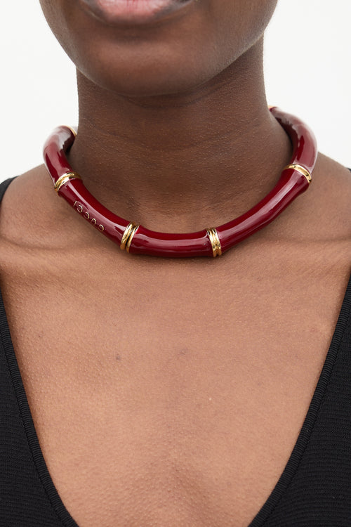 Gucci Spring 2025 Enamelled Bamboo Choker
