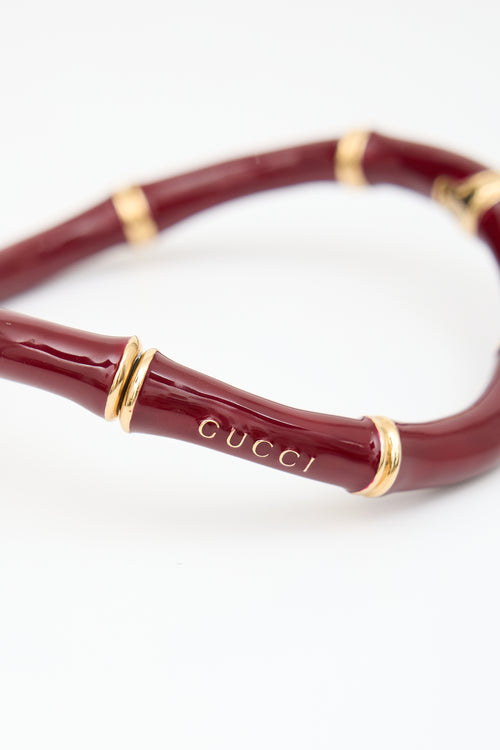 Gucci Spring 2025 Enamelled Bamboo Choker