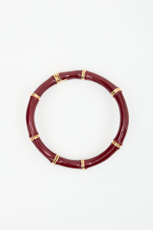 Gucci Spring 2025 Enamelled Bamboo Choker