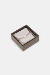 Gucci Sterling Silver Beaded Trademark Heart Bracelet