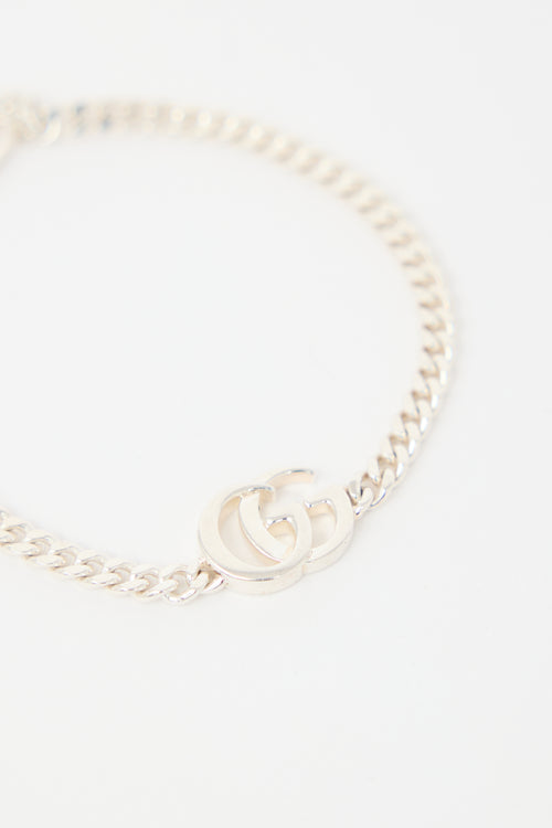 Gucci Sterling Silver GG Marmont Bracelet