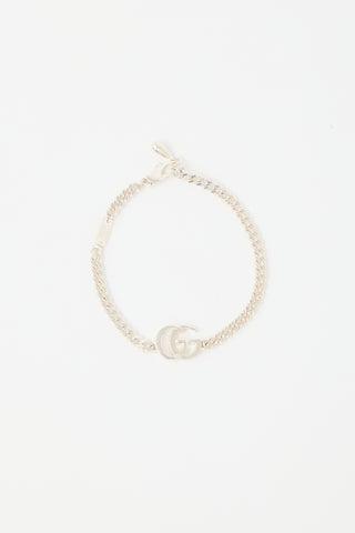 Gucci Sterling Silver GG Marmont Bracelet