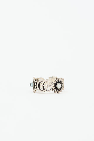 Gucci Sterling Silver GG Marmont Ring