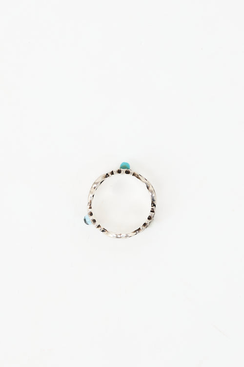 Gucci Sterling Silver GG Marmont Ring