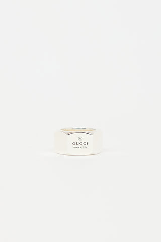 Gucci Sterling Silver Hexagon Ring