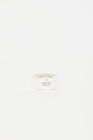 Gucci Sterling Silver Hexagon Ring