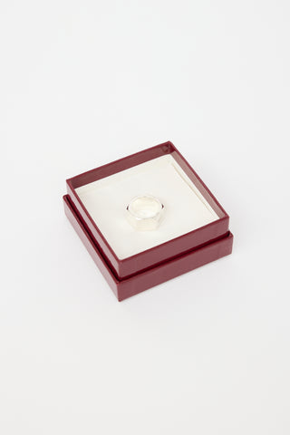 Gucci Sterling Silver Hexagon Ring