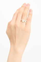 Gucci Sterling Silver Trademark Heart Ring