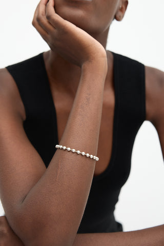 Gucci Sterling Silver Ball Chain Bracelet