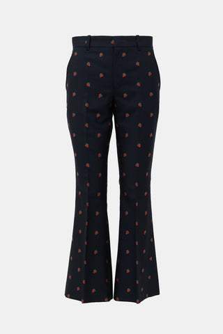 Gucci Strawberry Jacquard Trouser