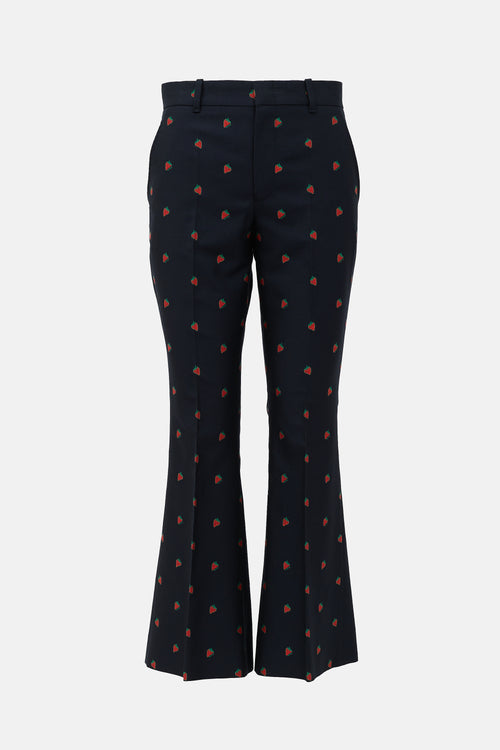 Gucci Strawberry Jacquard Trouser