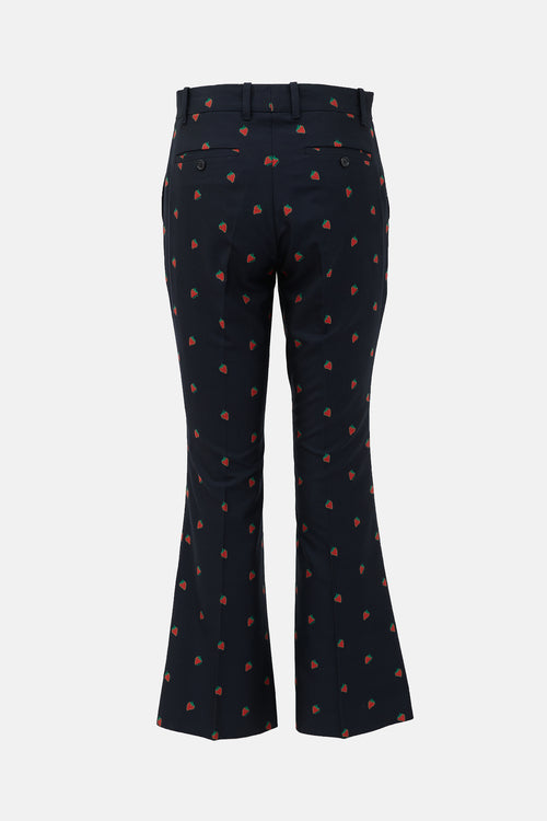 Gucci Strawberry Jacquard Trouser