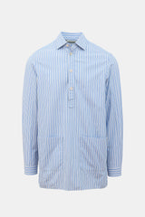 Gucci Striped Half Button Shirt