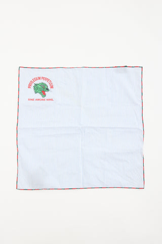Gucci Striped Printed Scarf