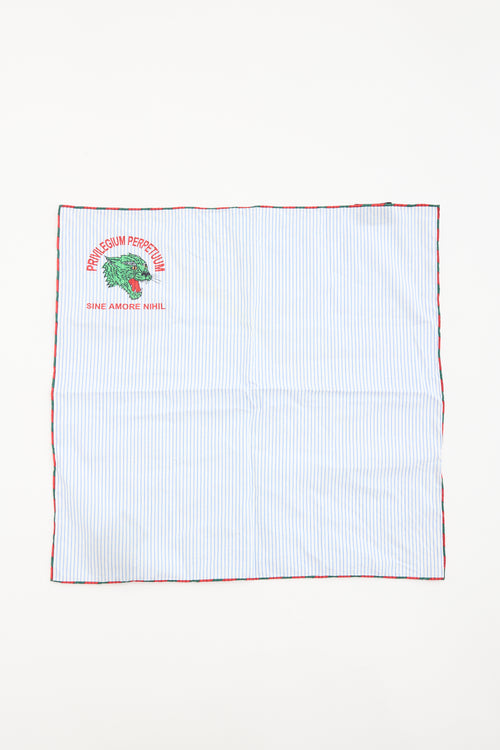 Gucci Striped Printed Scarf