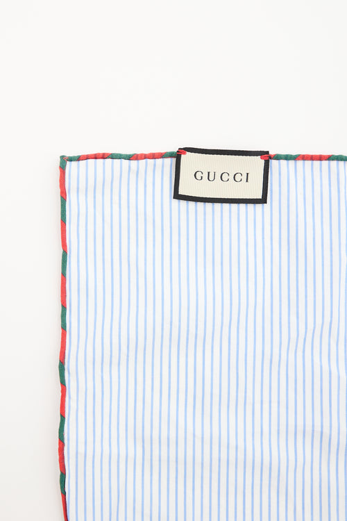Gucci Striped Printed Scarf
