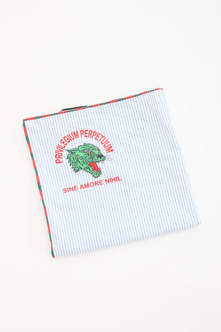 Gucci Striped Printed Scarf