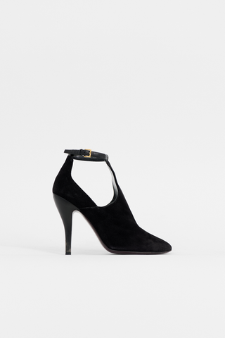 Gucci Suede Cut Out Bootie