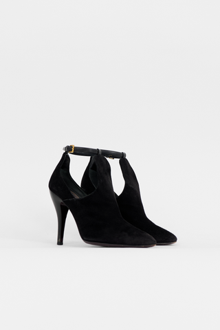 Gucci Suede Cut Out Bootie