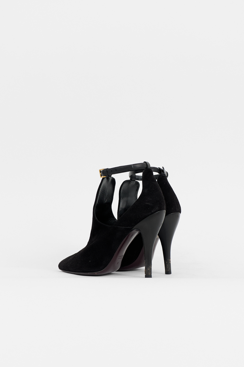 Gucci Suede Cut Out Bootie