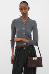 Gucci Suede G Square Shoulder Bag