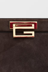 Gucci Suede G Square Shoulder Bag