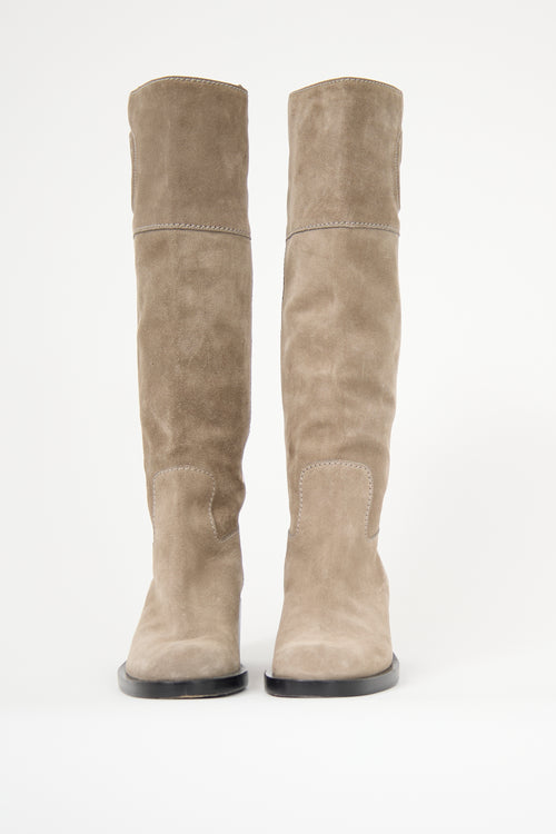 Gucci Suede GG Boot