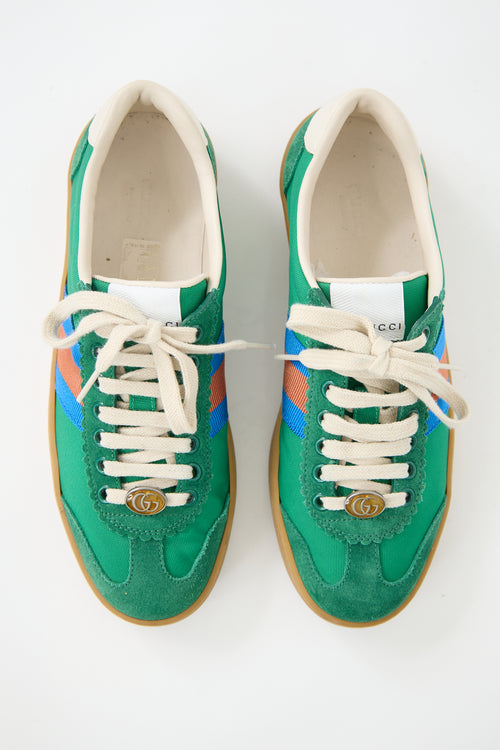 Gucci Suede & Nylon G74 Sneaker