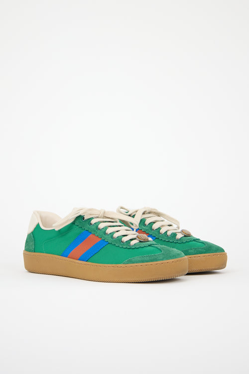 Gucci Suede & Nylon G74 Sneaker