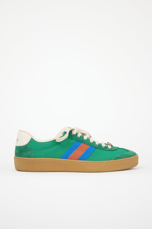 Gucci Suede & Nylon G74 Sneaker