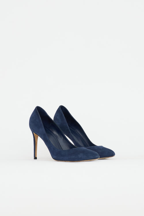 Gucci Suede Pointed Pump