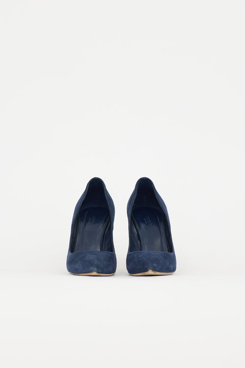Gucci Suede Pointed Pump