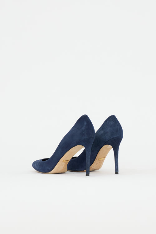 Gucci Suede Pointed Pump