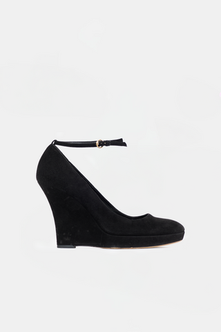 Gucci Suede Wedge Heel