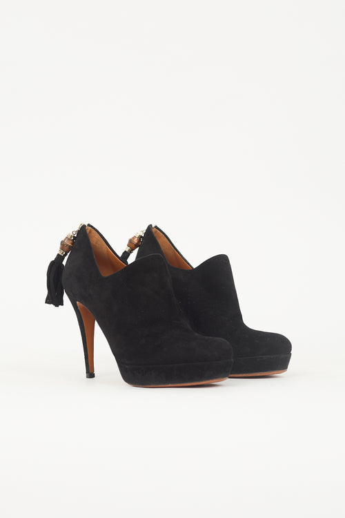 Gucci Suede Betty Tassel Bootie
