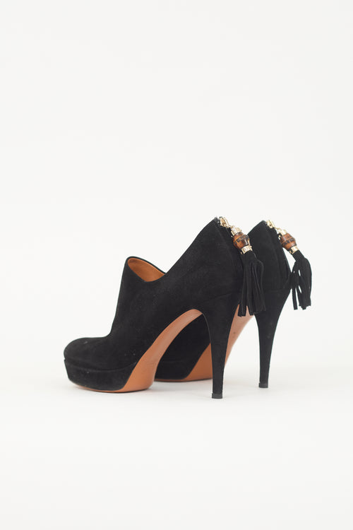 Gucci Suede Betty Tassel Bootie