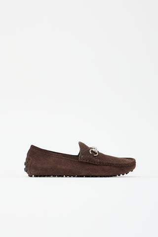 Gucci Suede Driver Loafer