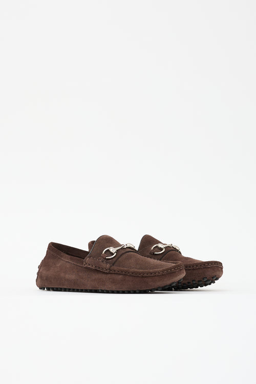 Gucci Suede Driver Loafer