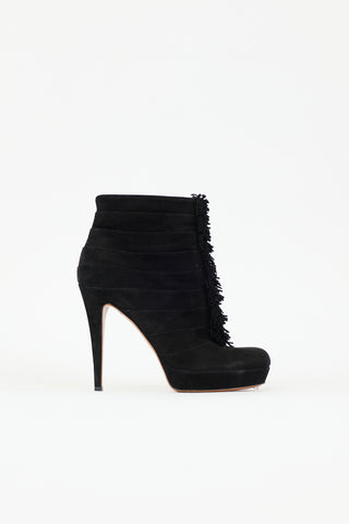 Gucci Suede Fringe Youma Platform Boot