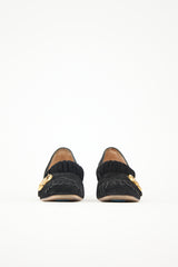 Gucci Suede GG Fringe Pump