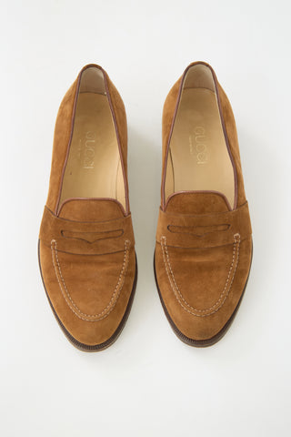 Gucci Suede Penny Loafer