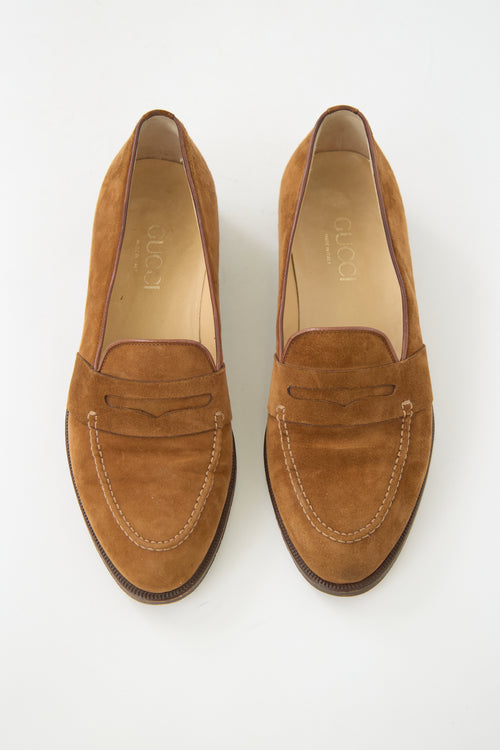 Gucci Suede Penny Loafer