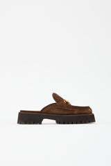 Gucci Suede Platform Mule