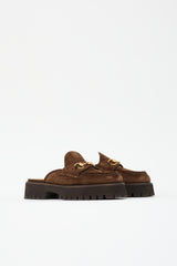 Gucci Suede Platform Mule